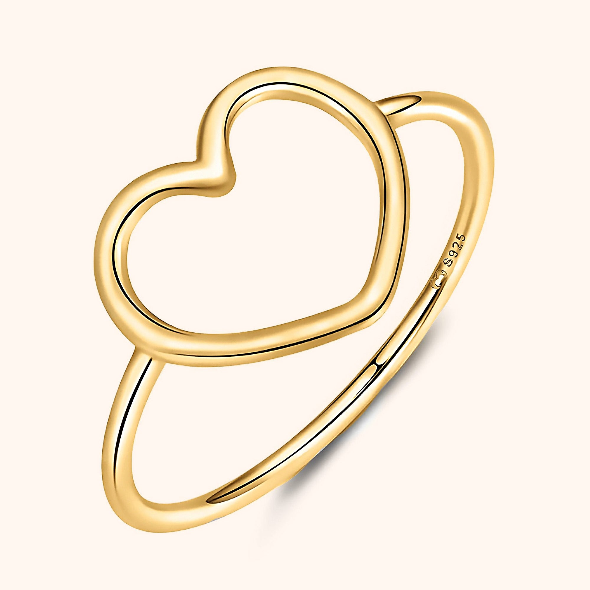 "Minimalist Heart" Ring - SophiaJewels