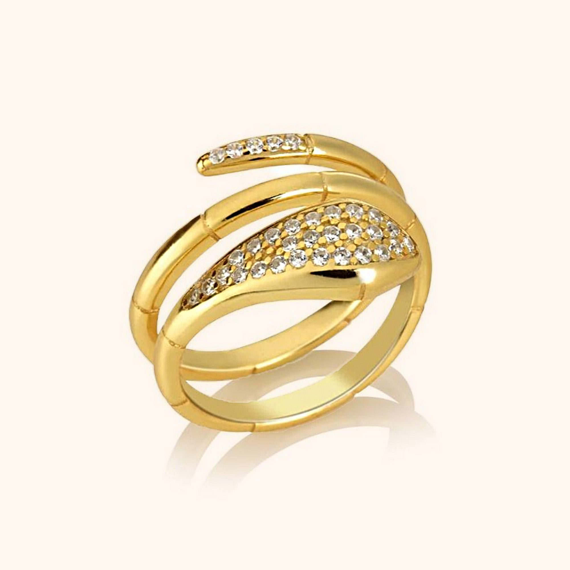 "Coiled Snake" Ring - SophiaJewels