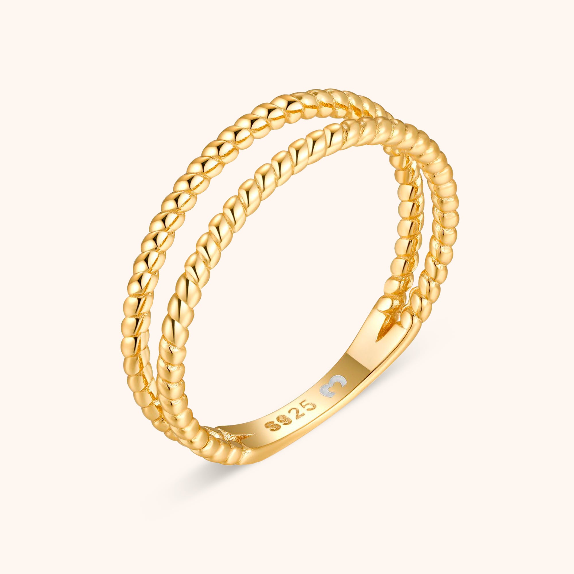 "Twisted Lines" Ring