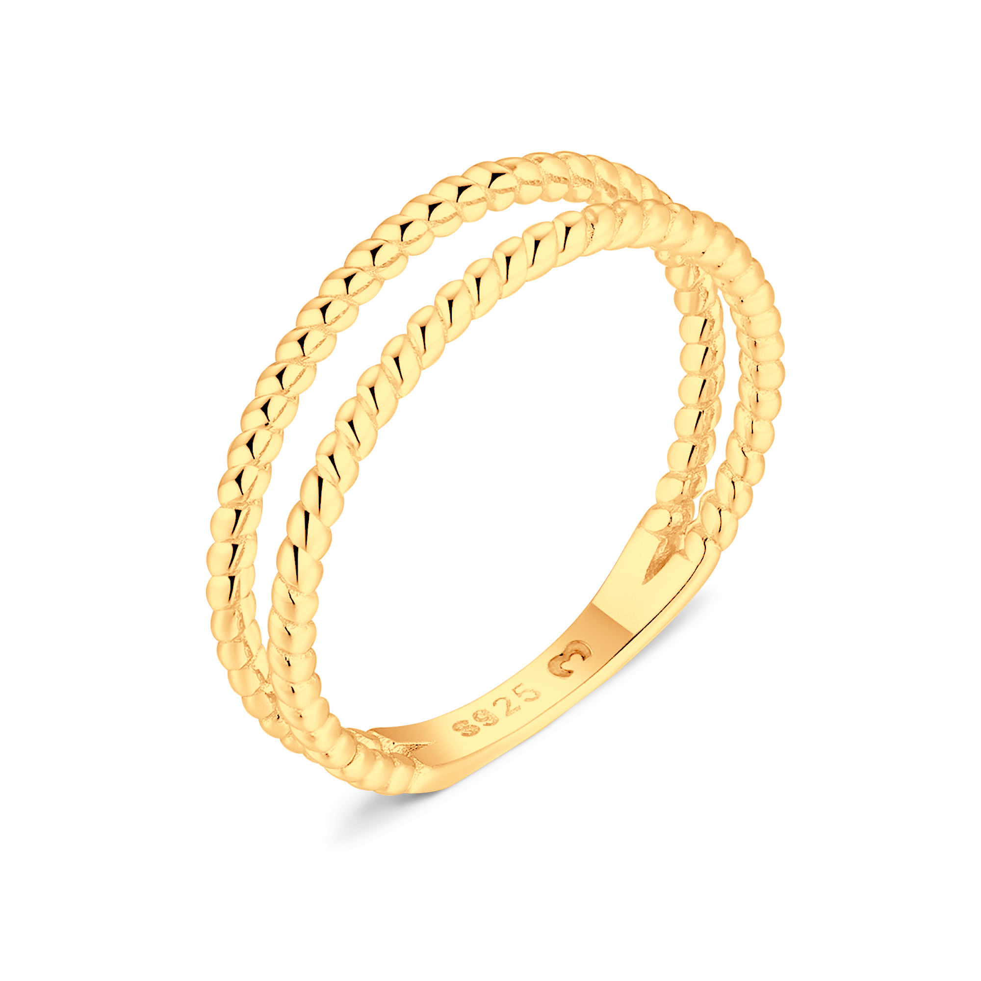 Twisted Lines Ring