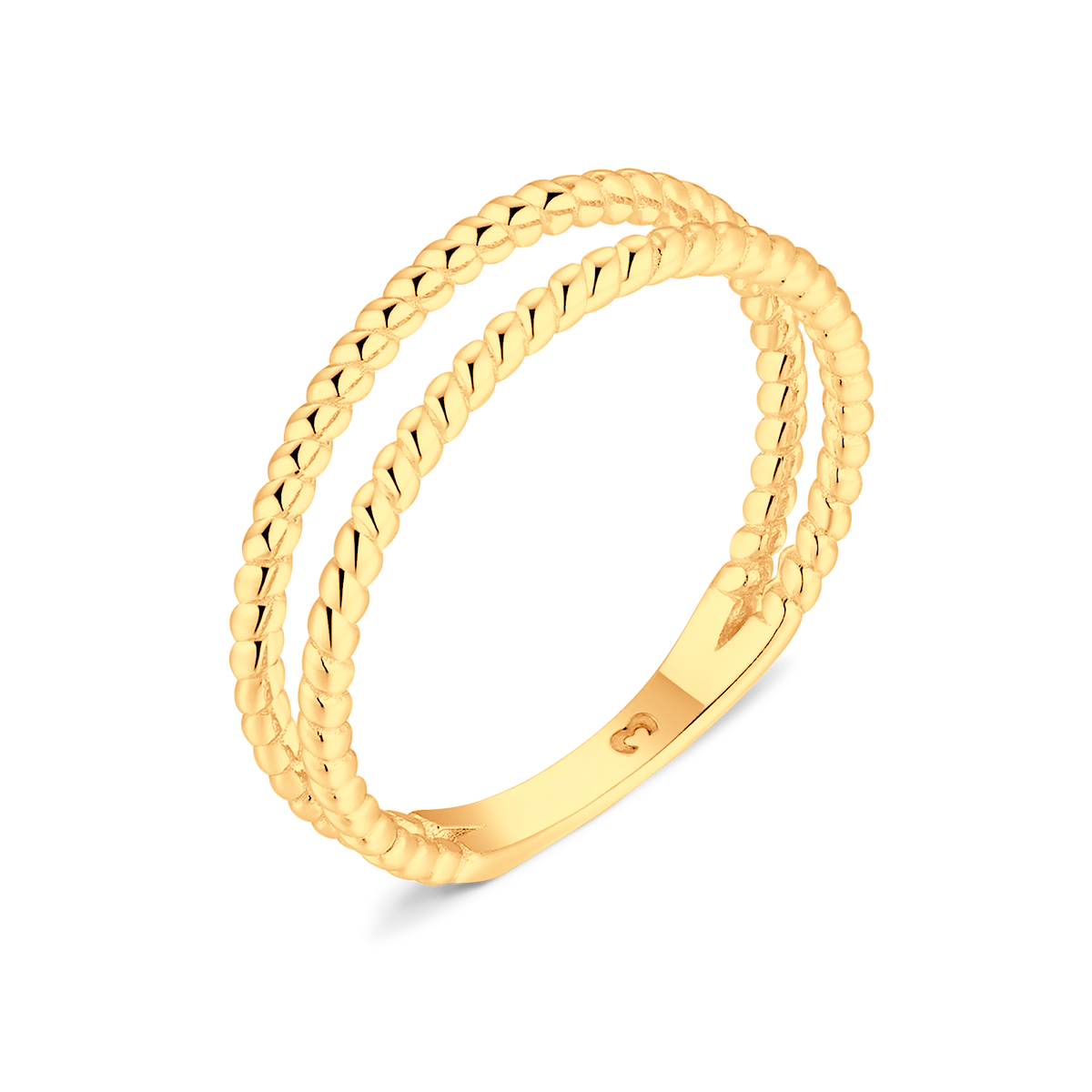 Twisted Lines Ring