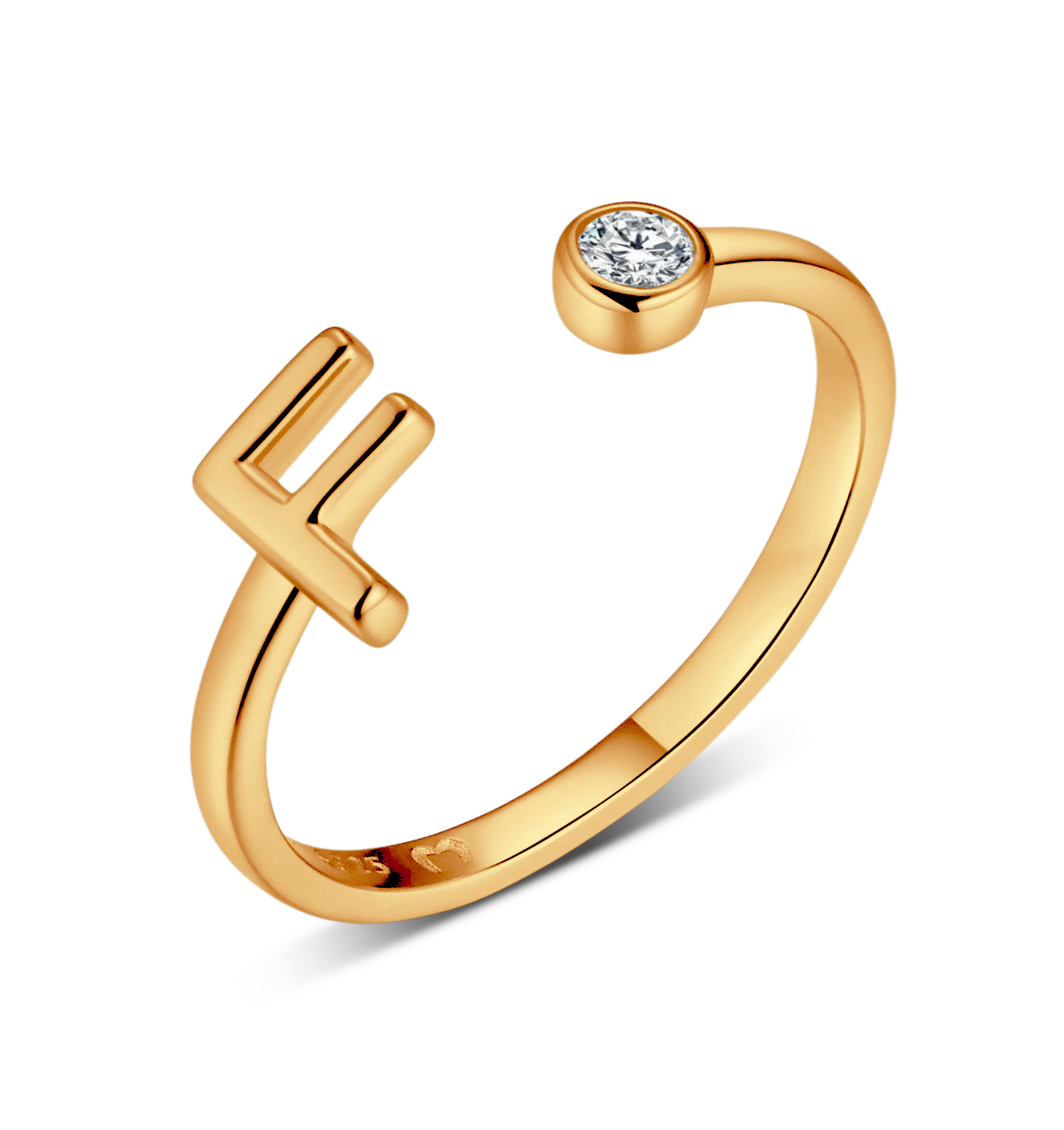 Top Letter Ring