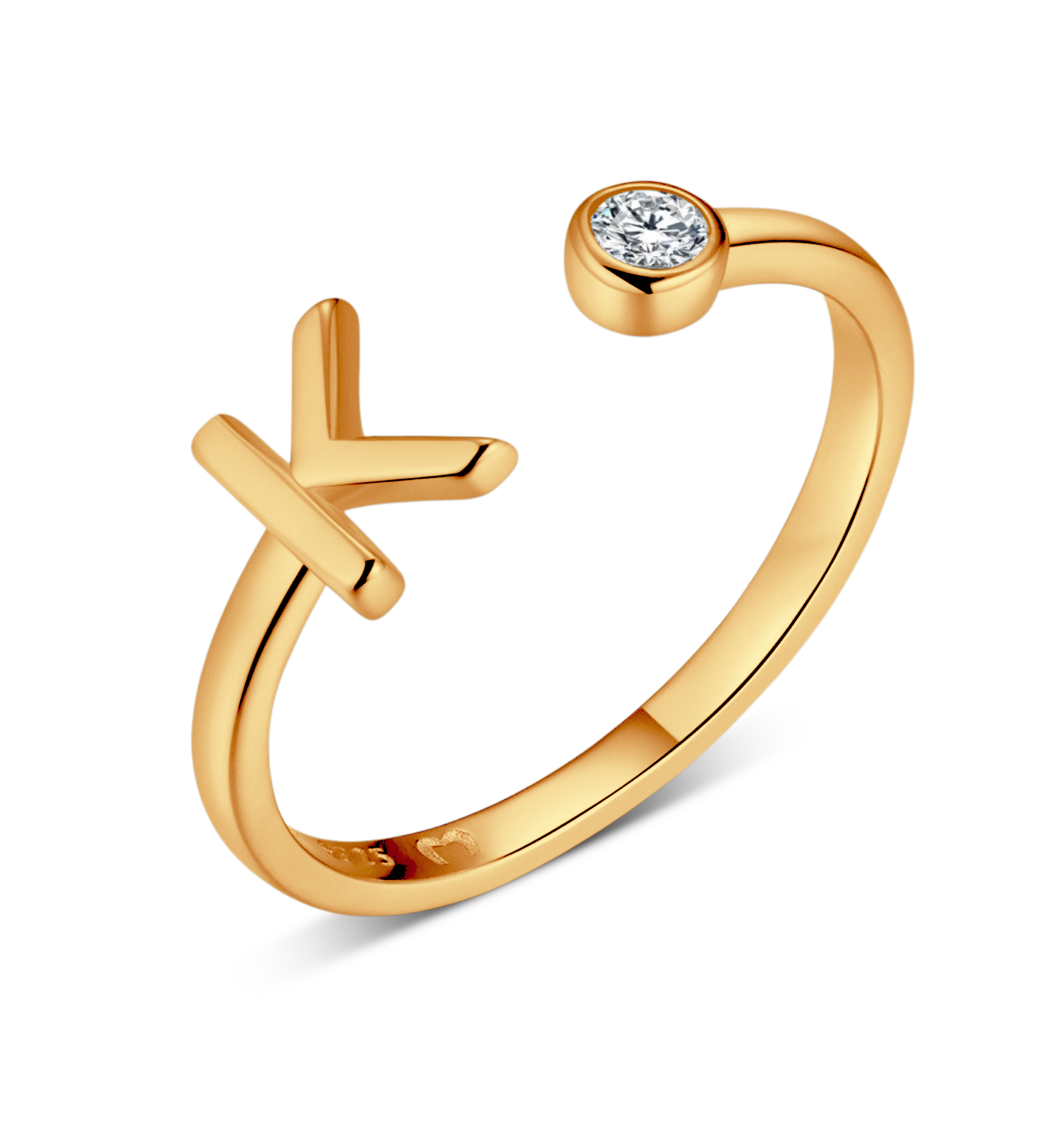 Top Letter Ring