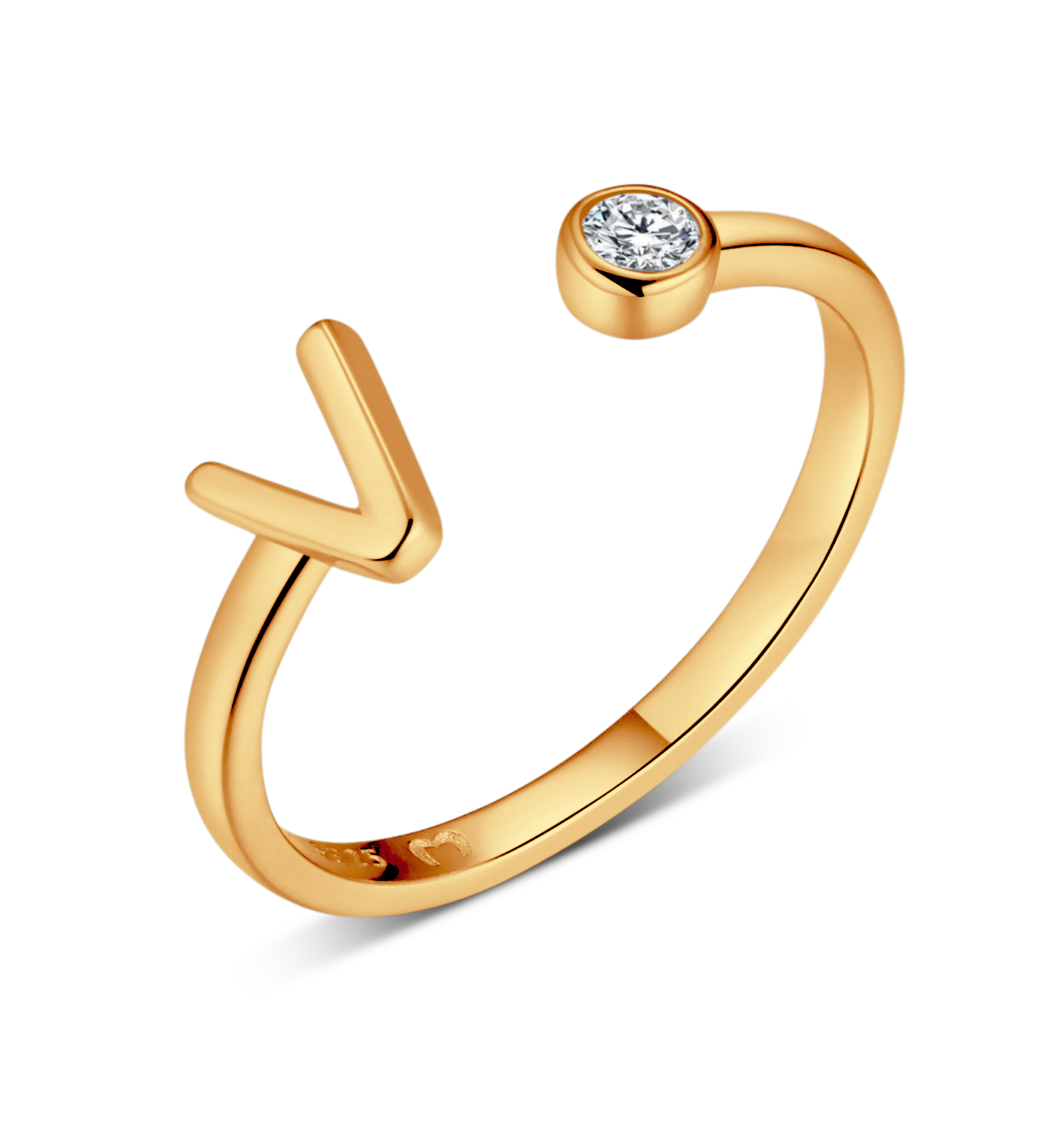 Top Letter Ring