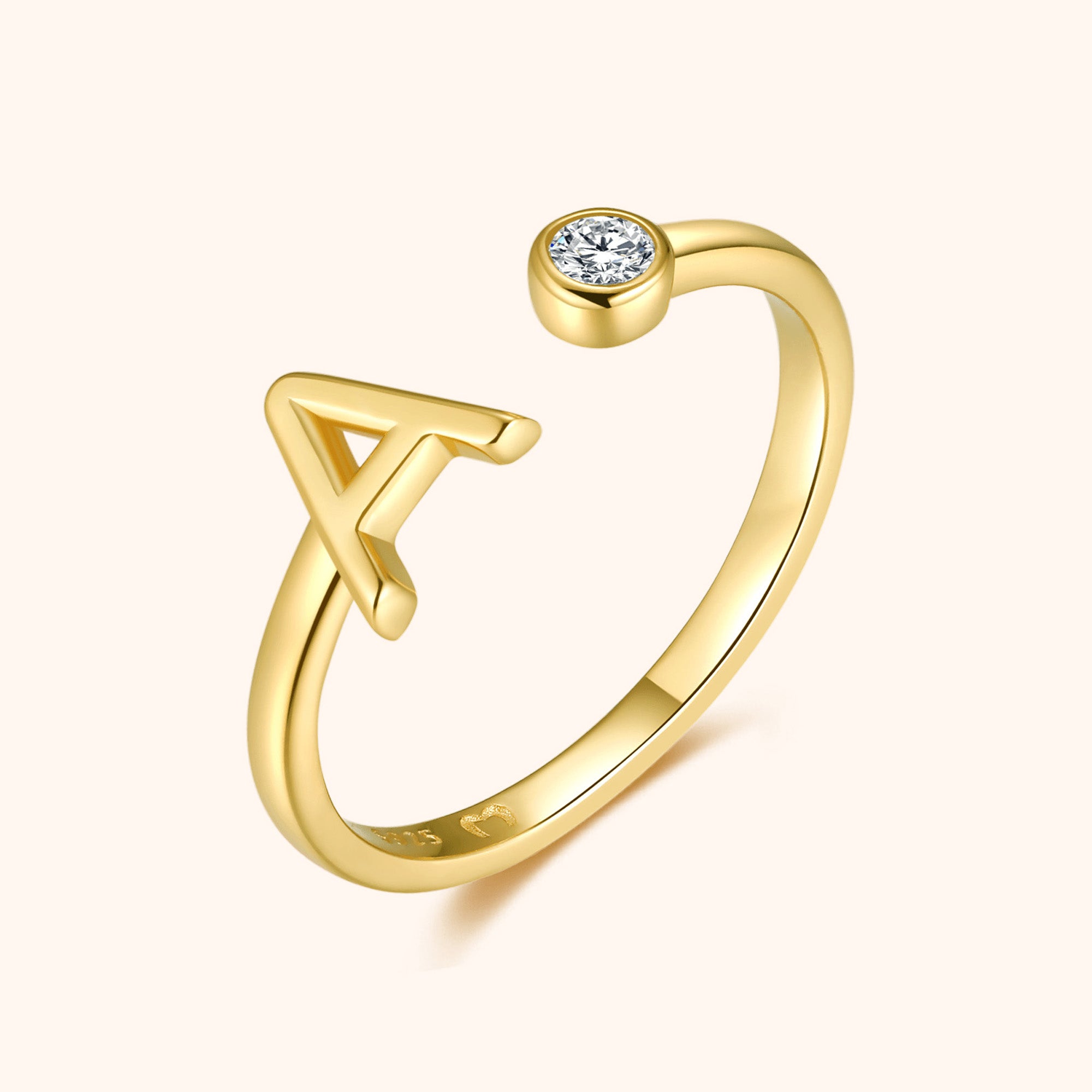 "Top Letter" Ring - SophiaJewels