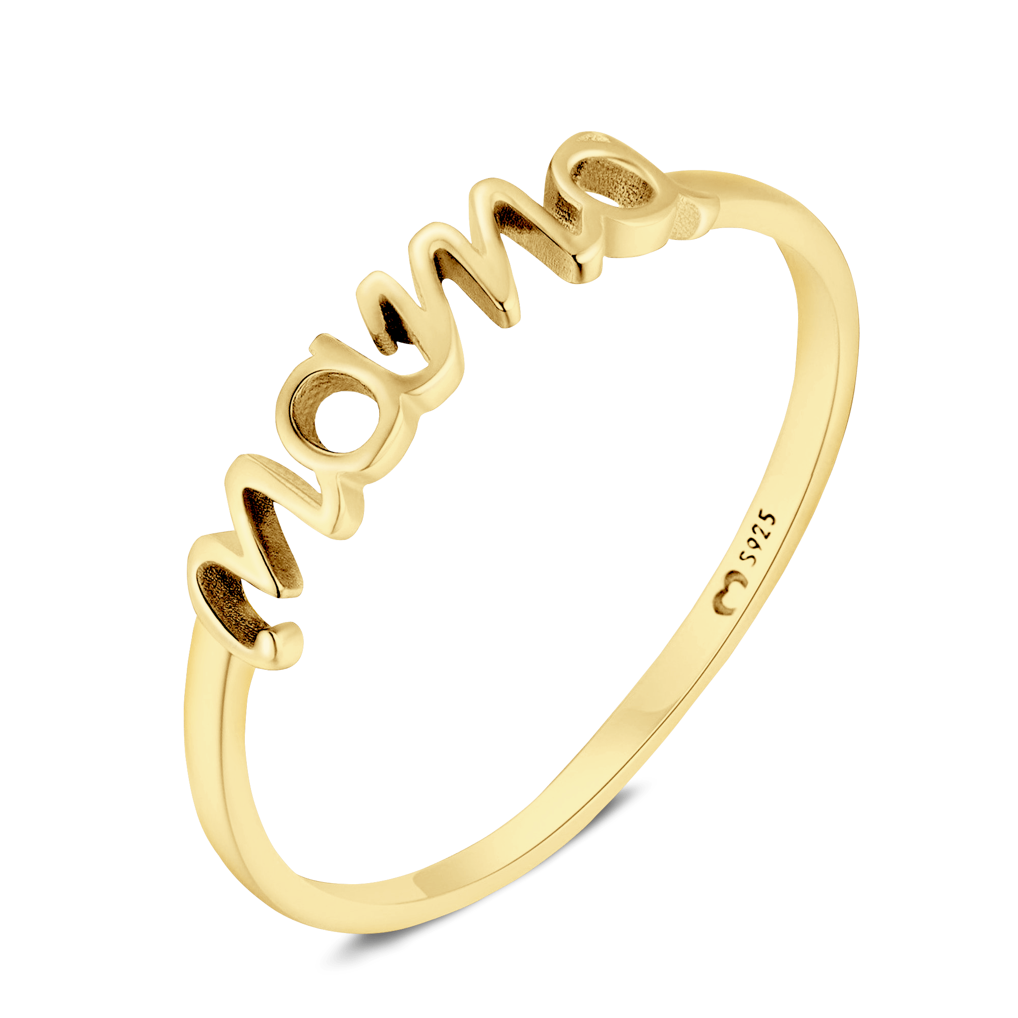 Gold Rings For Women Tanishq 14k Yellow Gold Letter I Pendant For