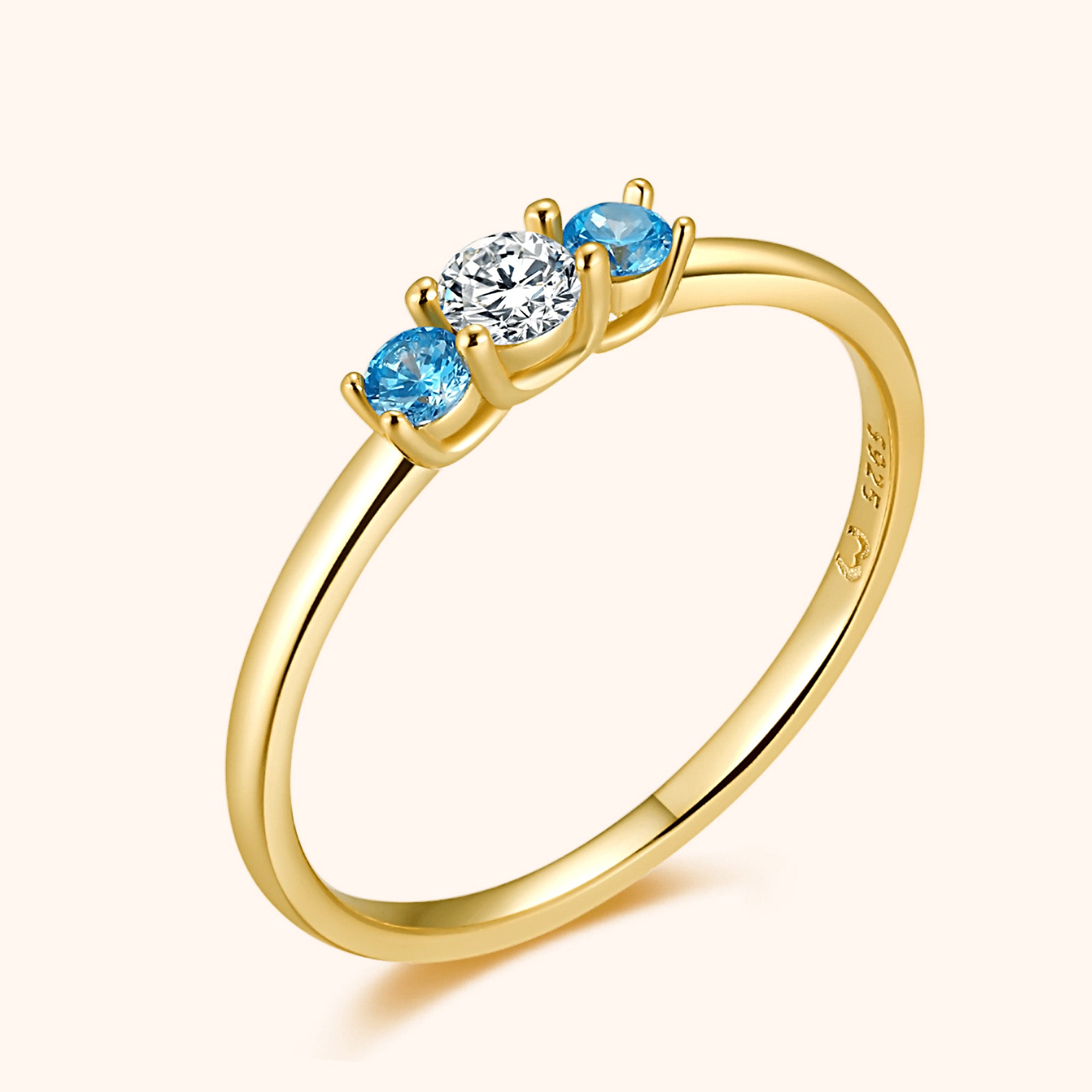 "Tri Zircon" Ring - SophiaJewels