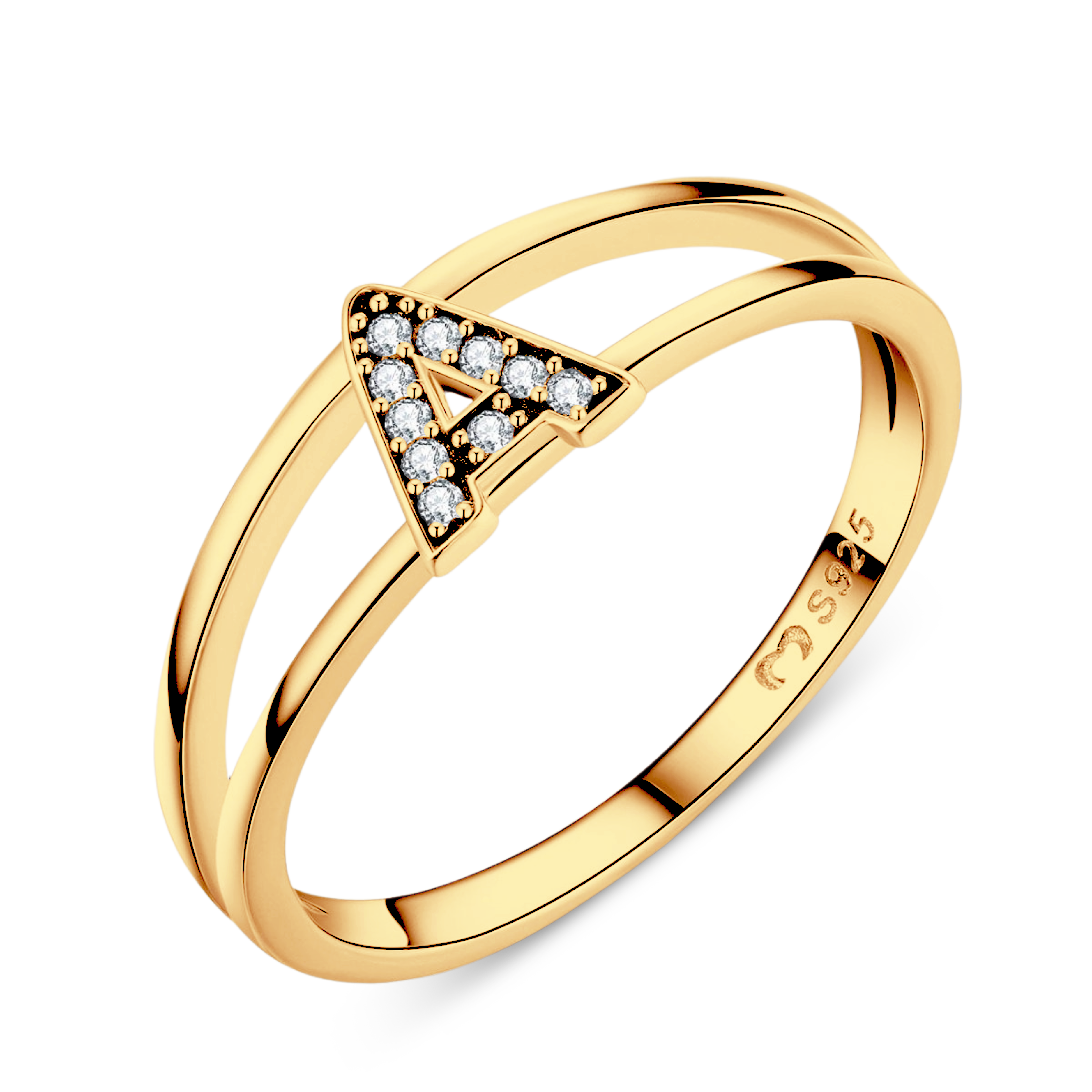 Golden Initials Ring