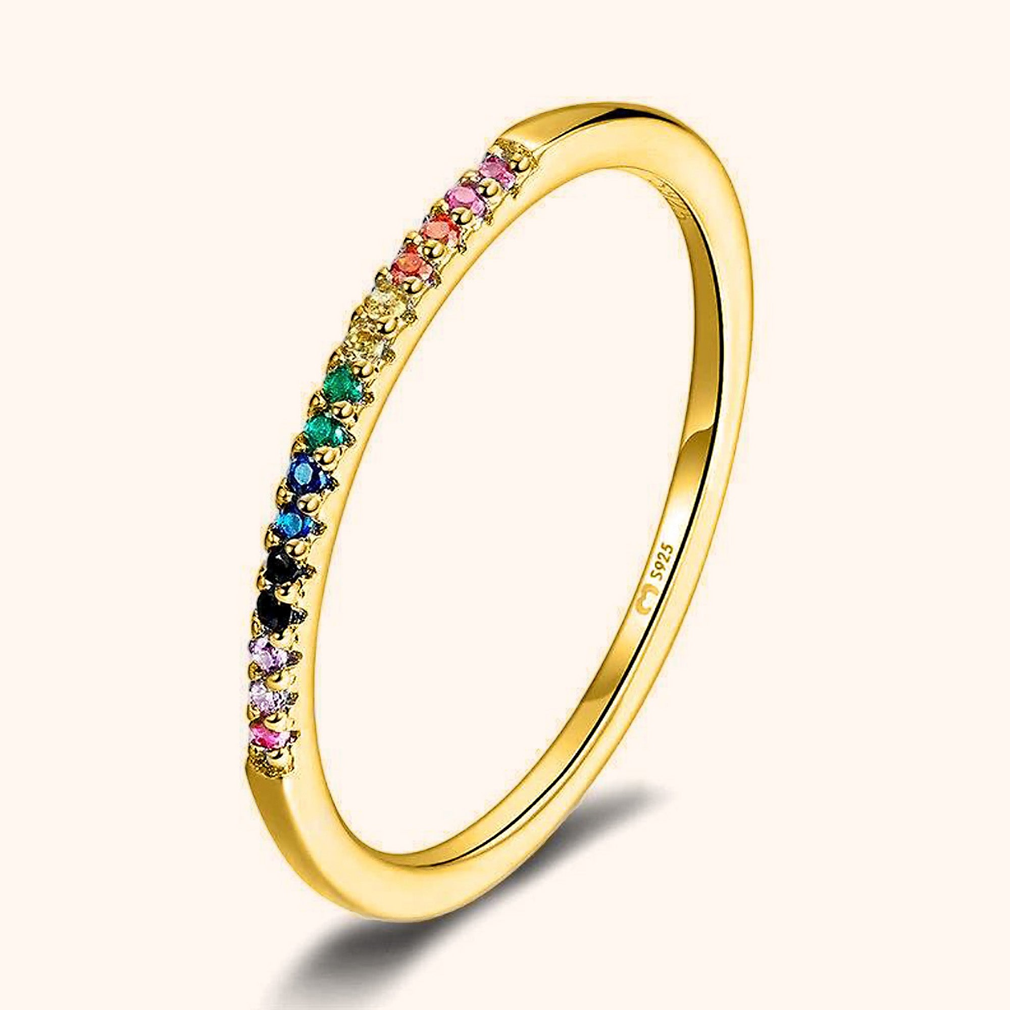 "Multicolour Rainbow" Ring - SophiaJewels