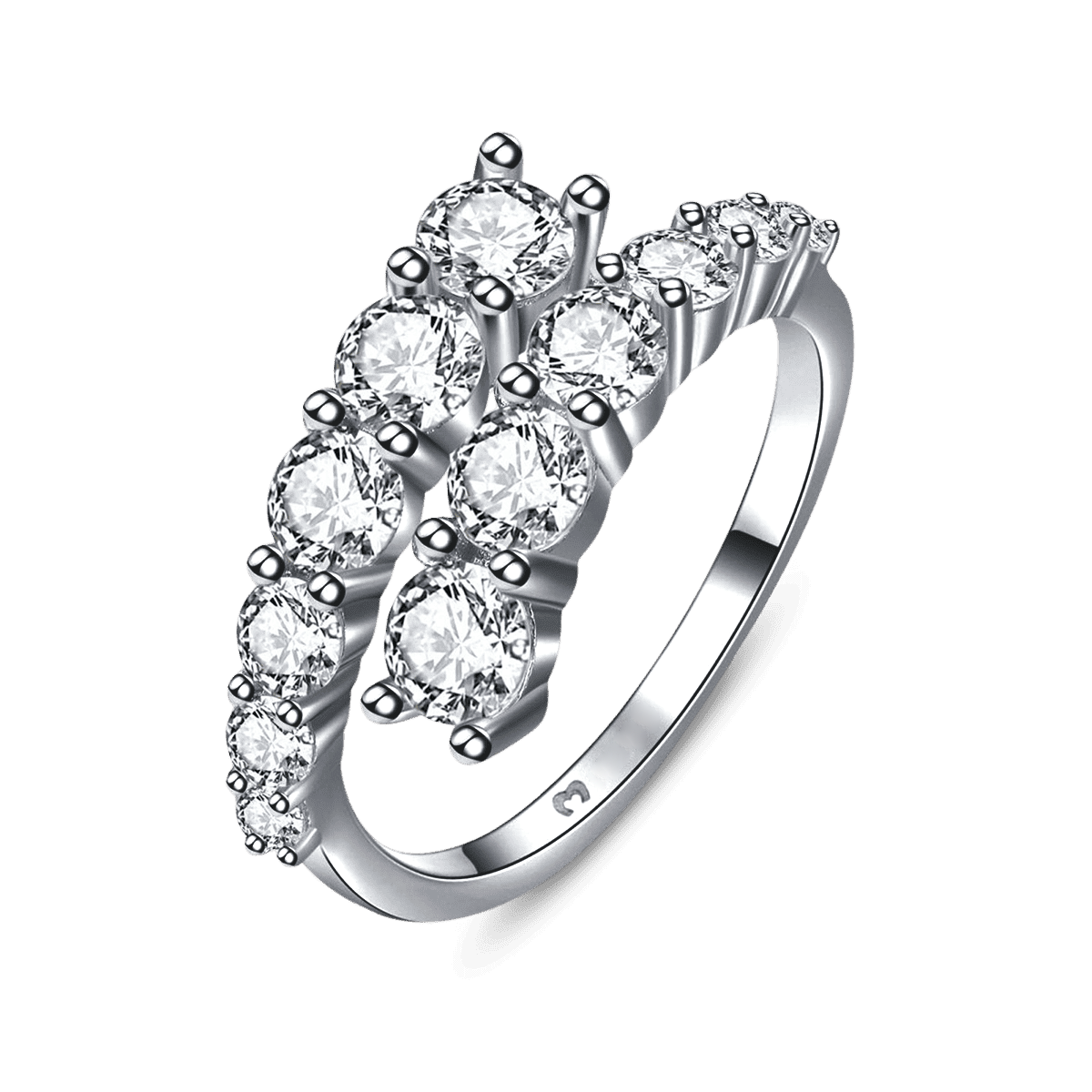 Curly Zirconia Ring