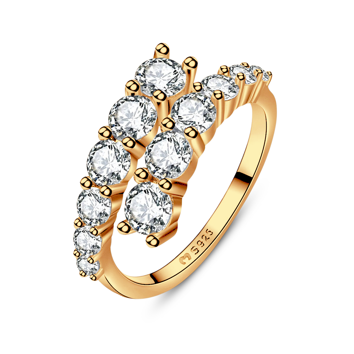 Curly Zirconia Ring - SophiaJewels