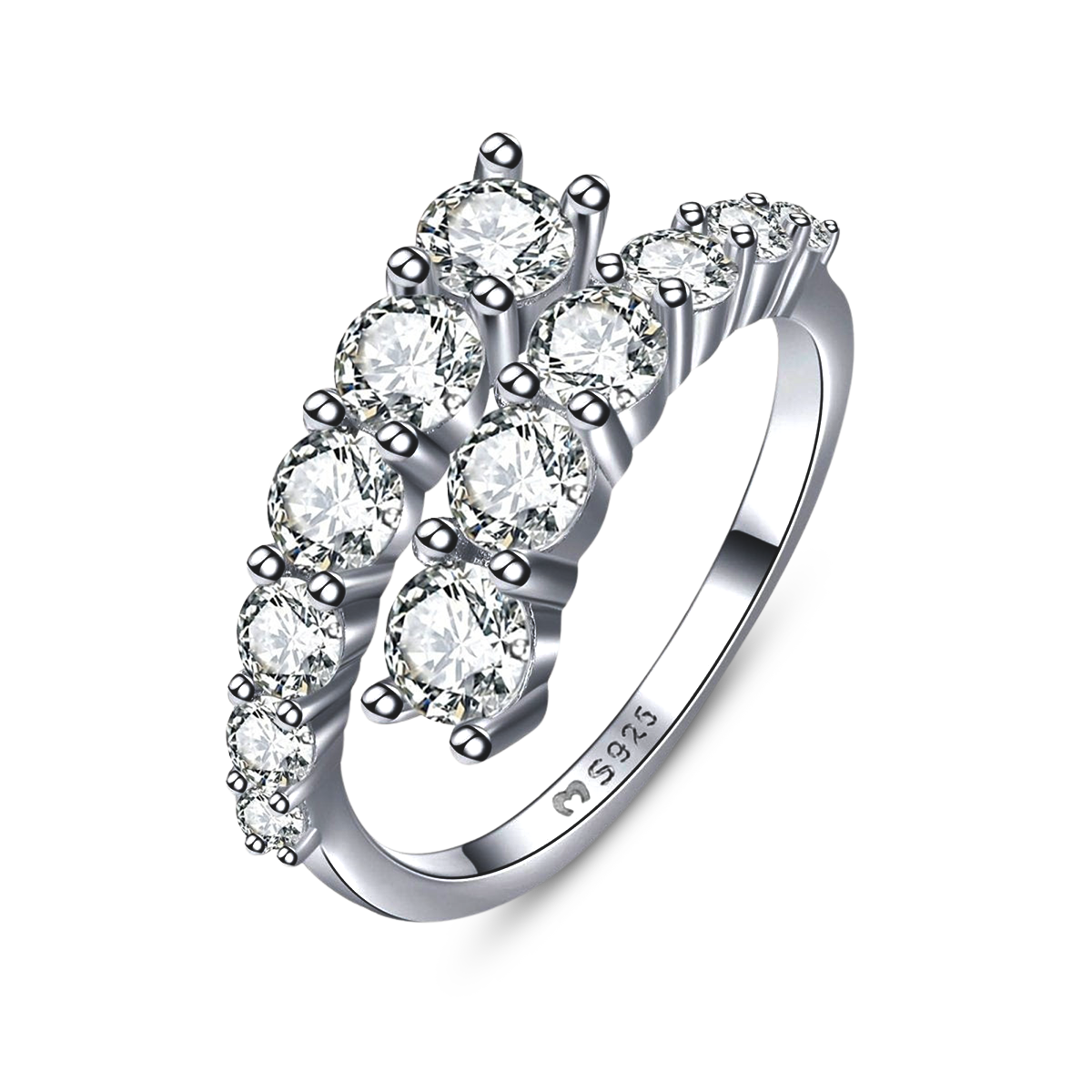 Curly Zirconia Ring - SophiaJewels