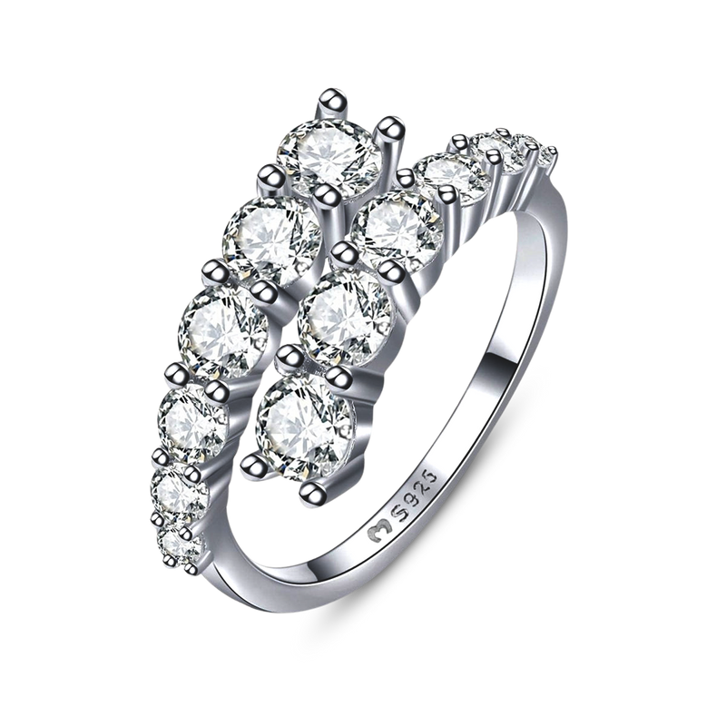 Curly Zirconia Ring - SophiaJewels