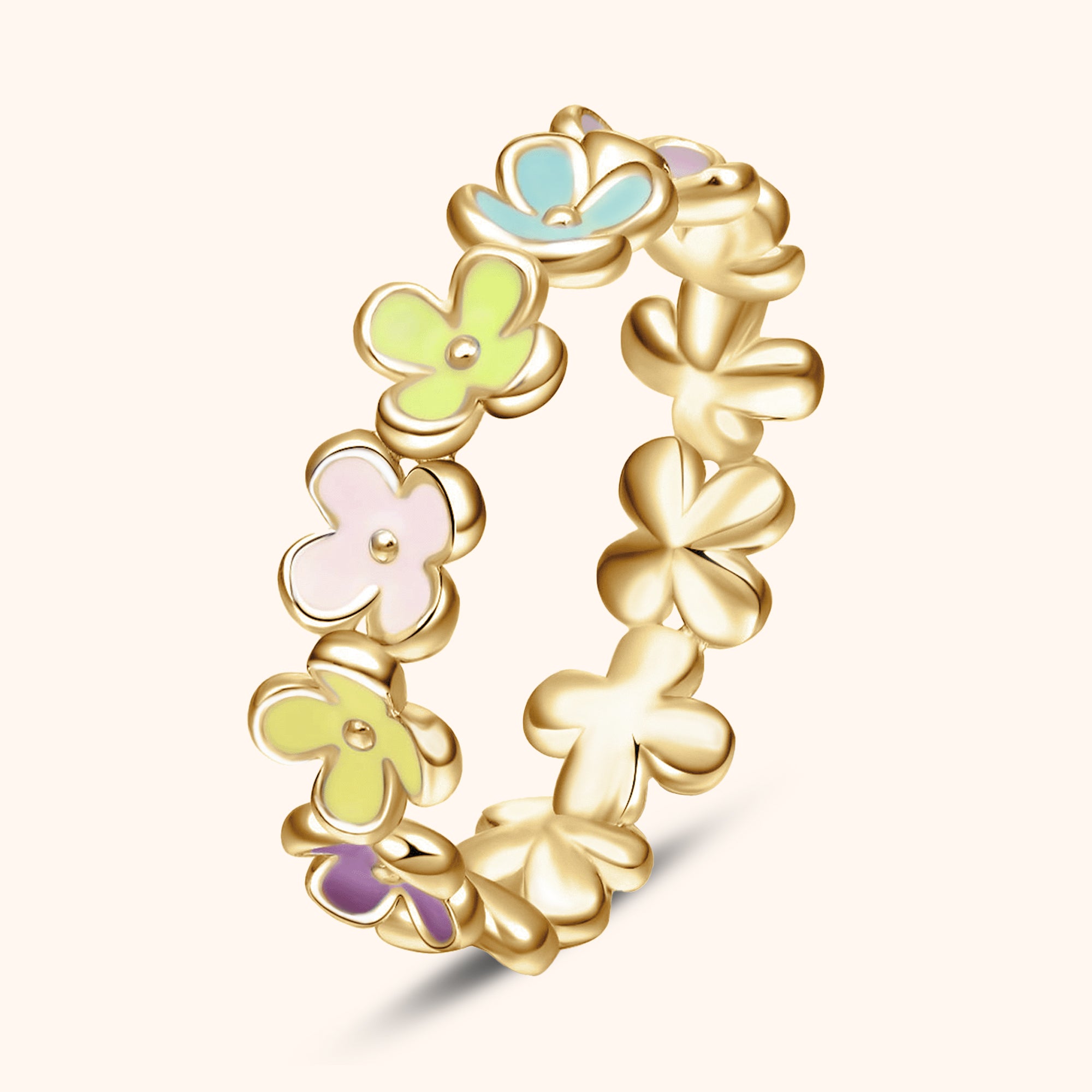 "Colourful Flowers" Ring - SophiaJewels