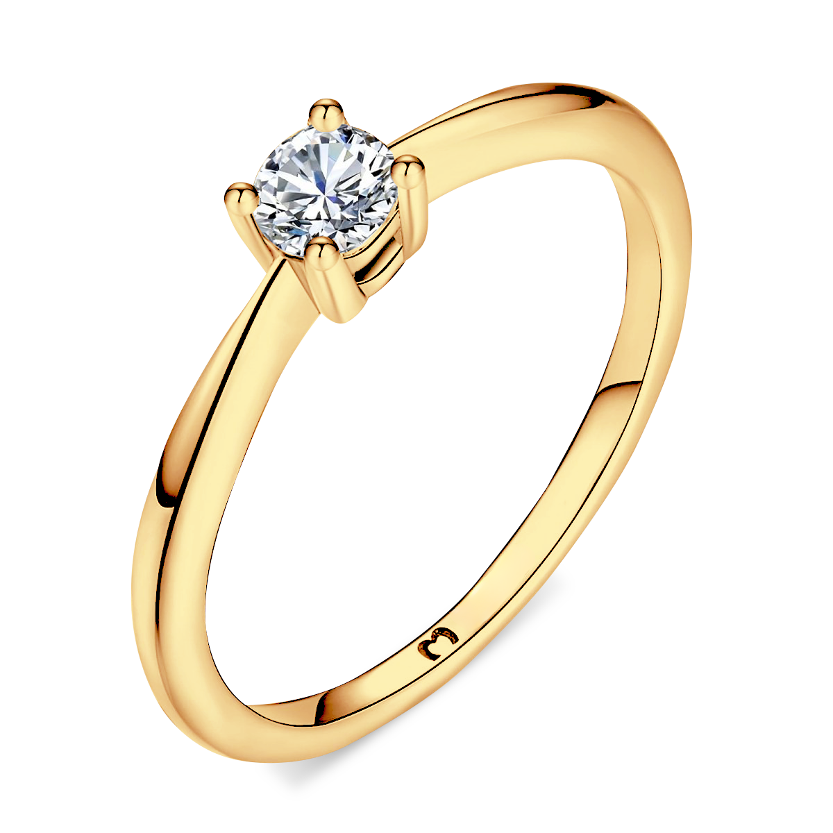 Solitaire Zirconia Ring