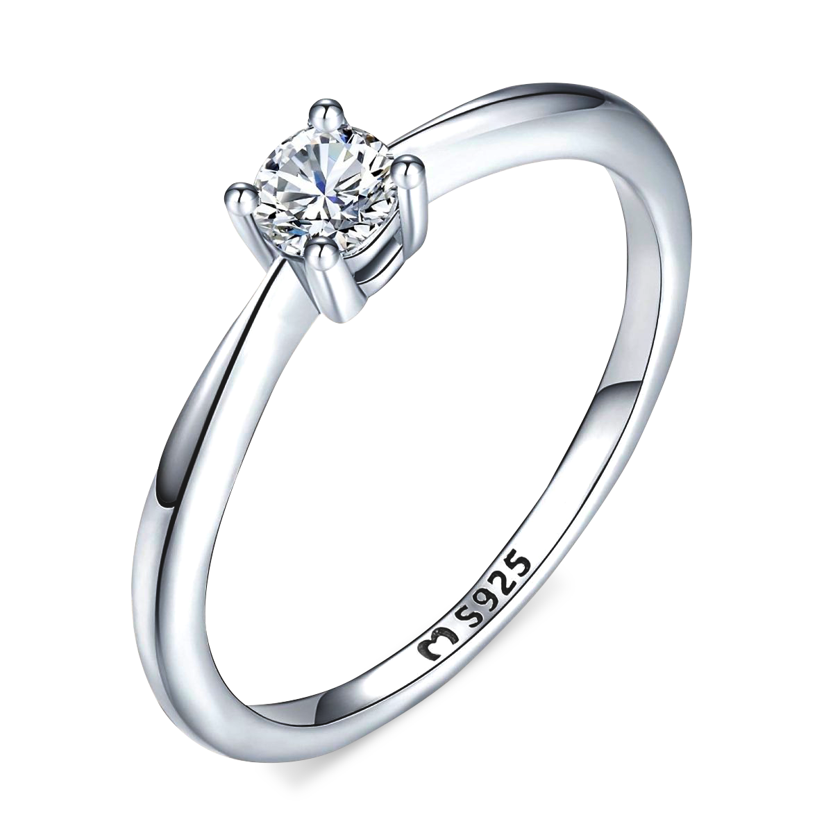 Solitaire Zirconia Ring