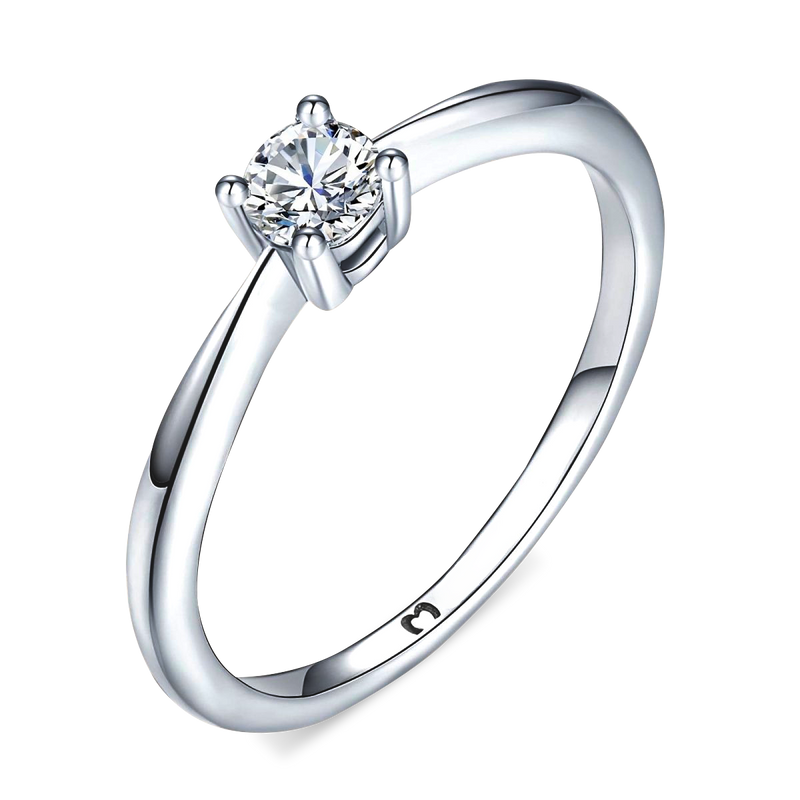 Solitaire Zirconia Ring