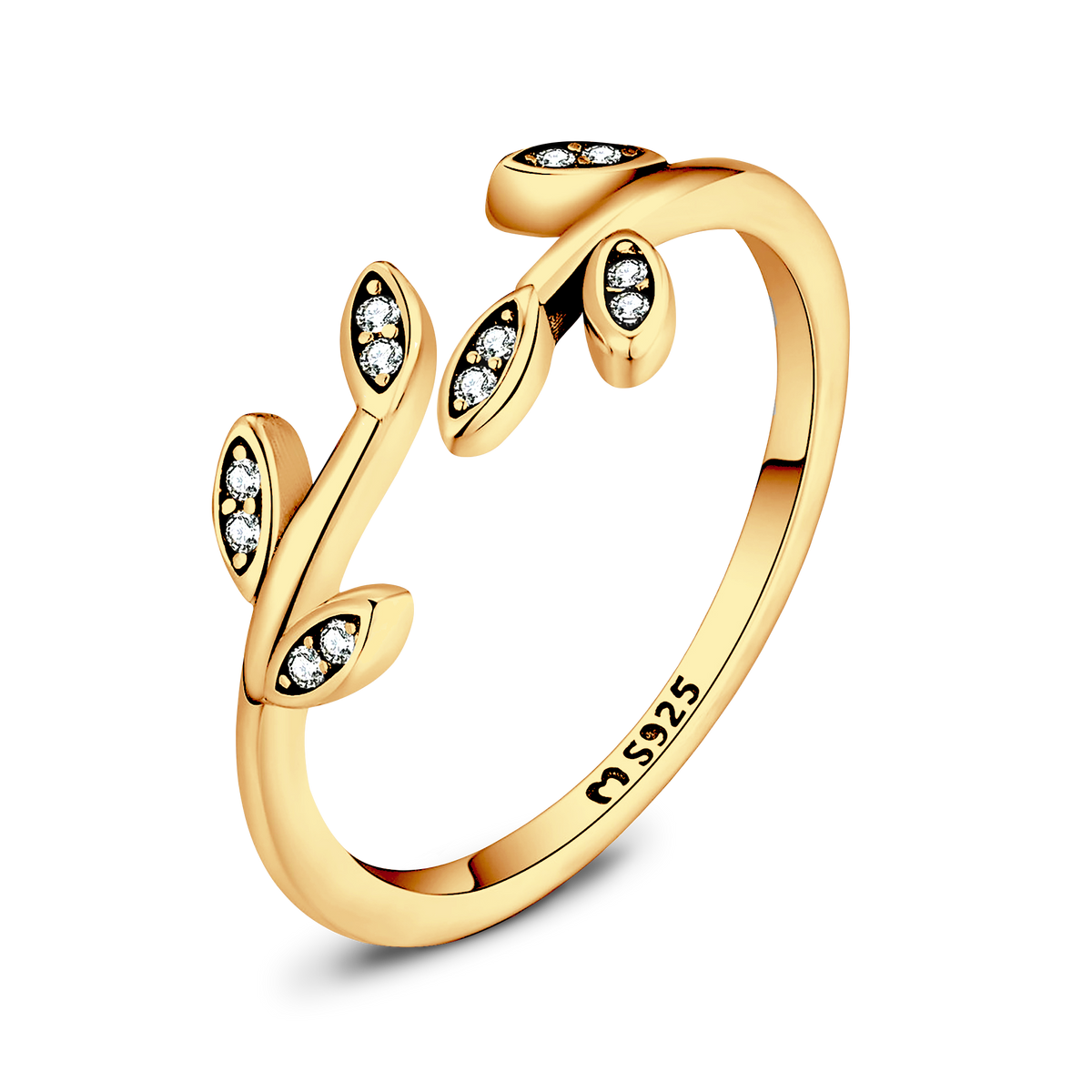 Shiny Leaves Ring - SophiaJewels