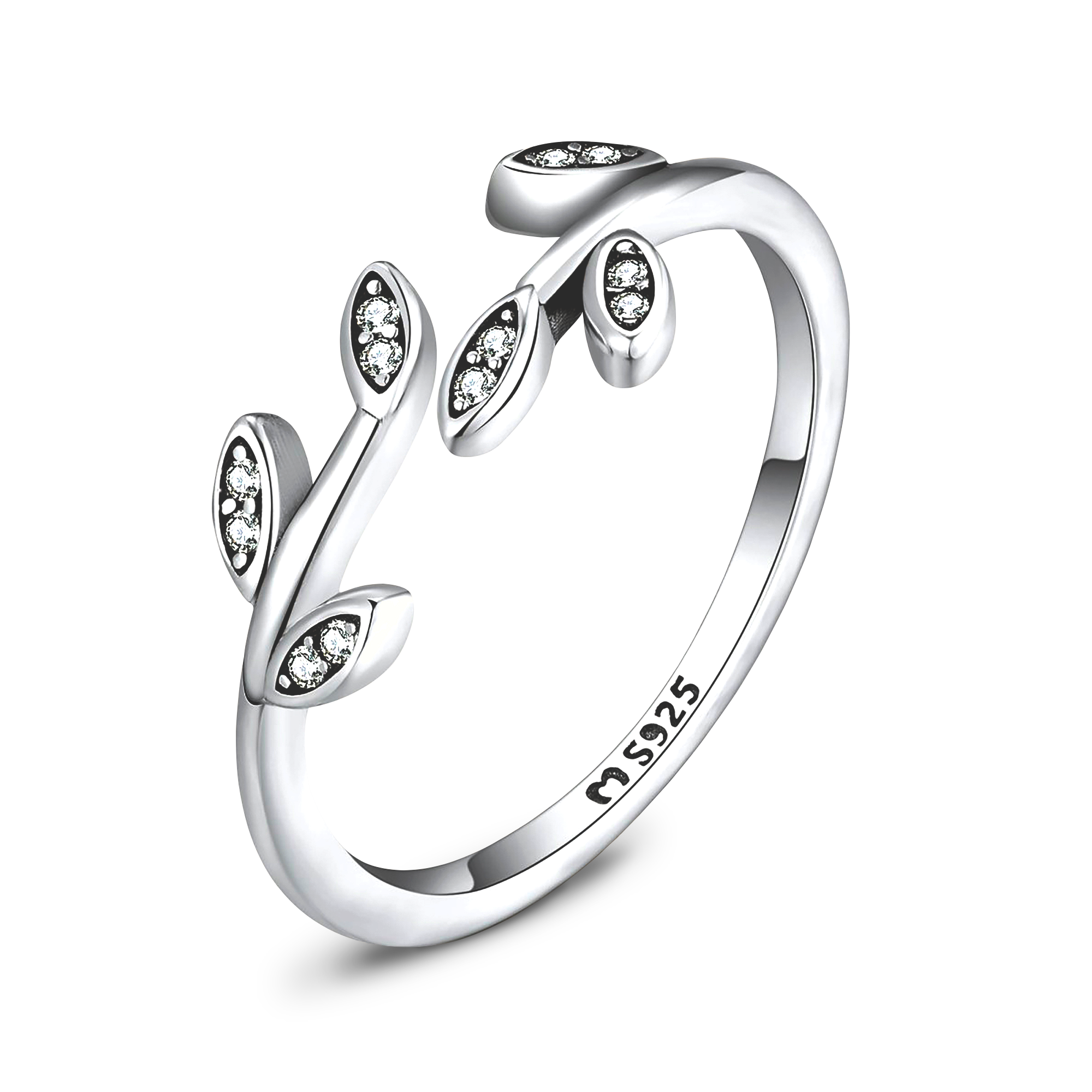Shiny Leaves Ring