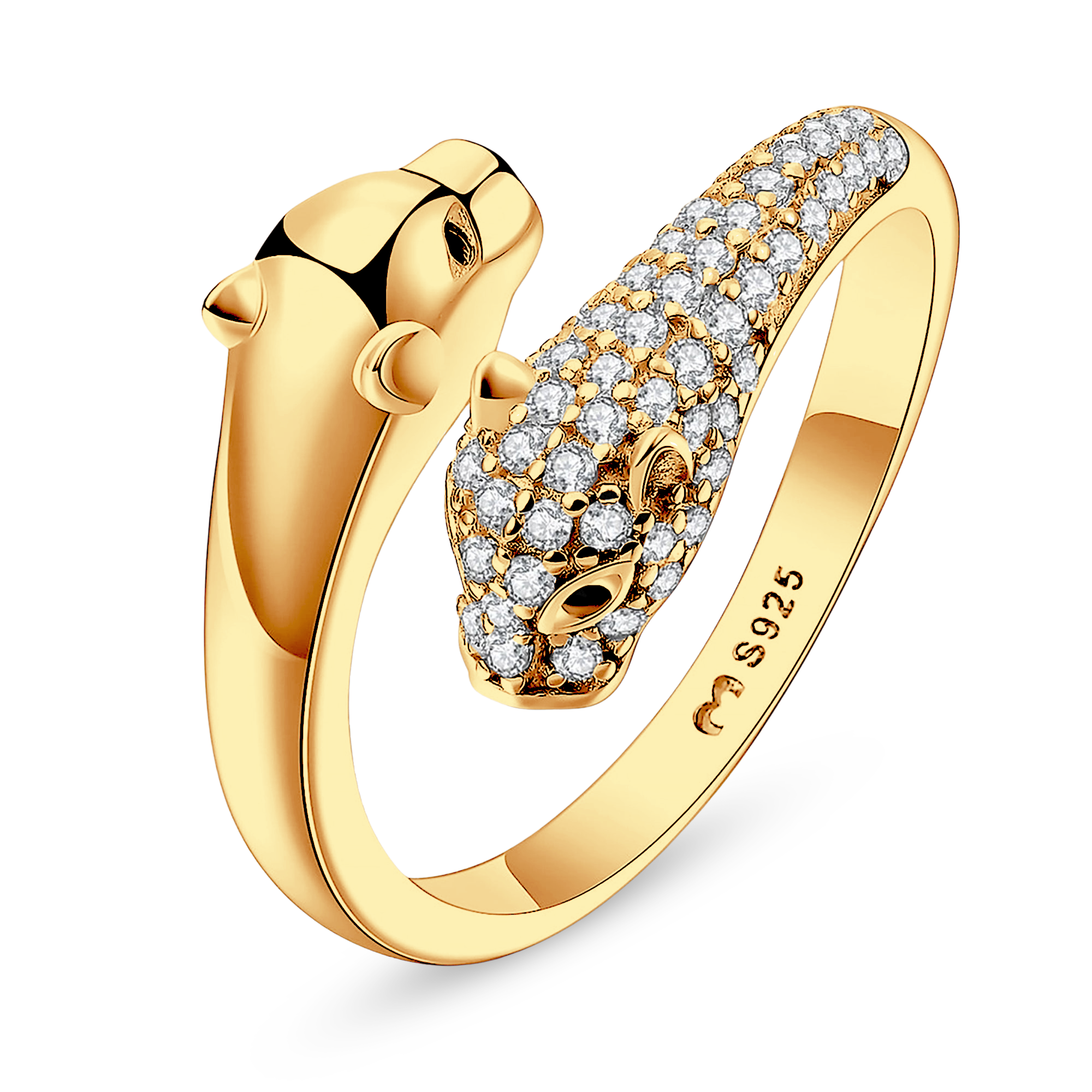 Sparkling Panther Ring