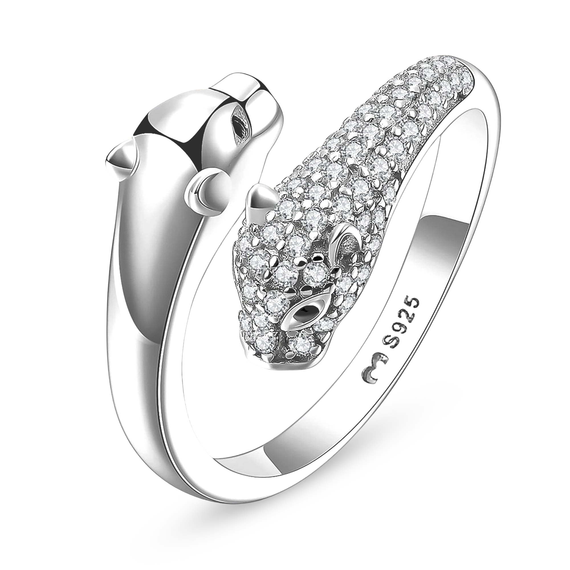 Sparkling Panther Ring