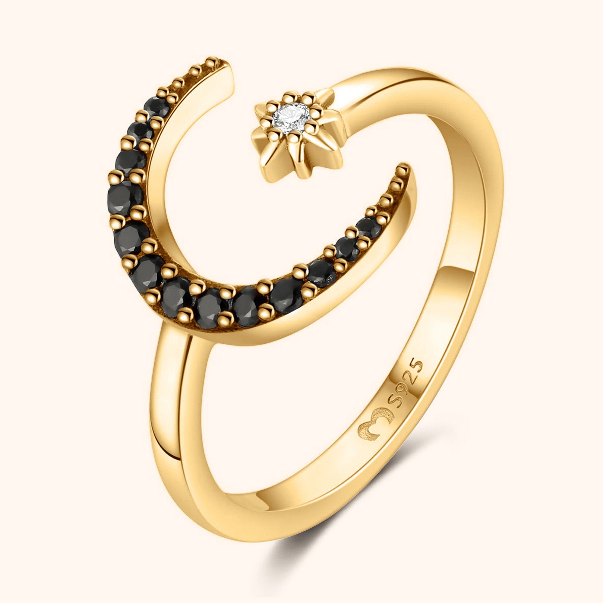 "Crescent Moon" Ring - SophiaJewels