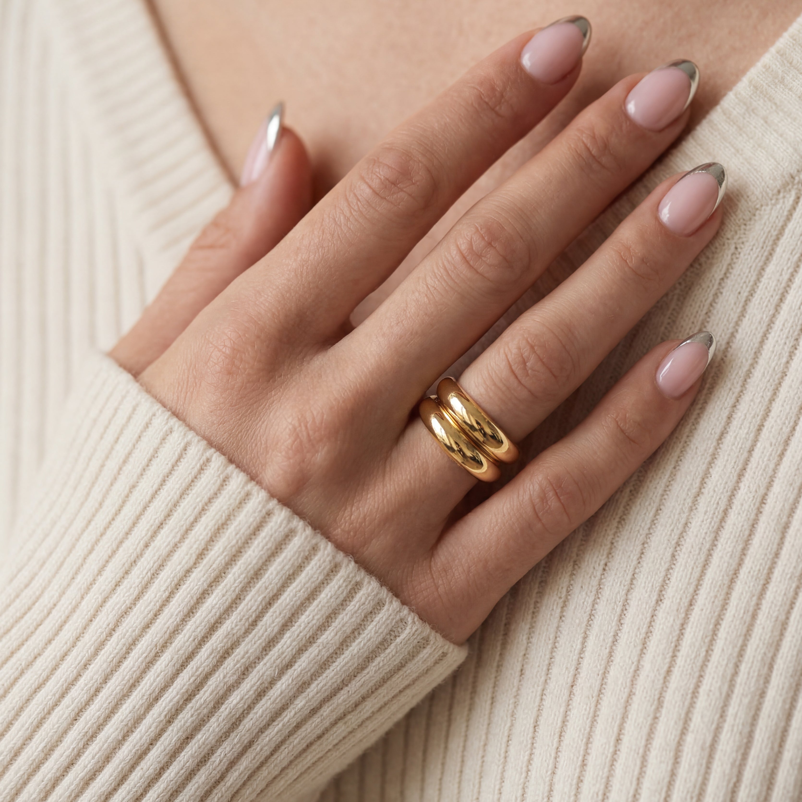 Double Fine Relief Ring