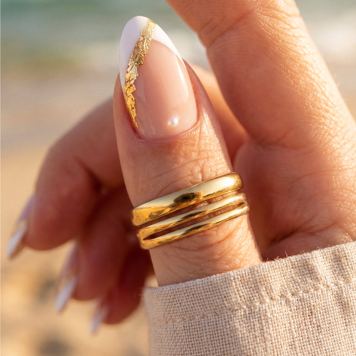 Raised Lines Ring