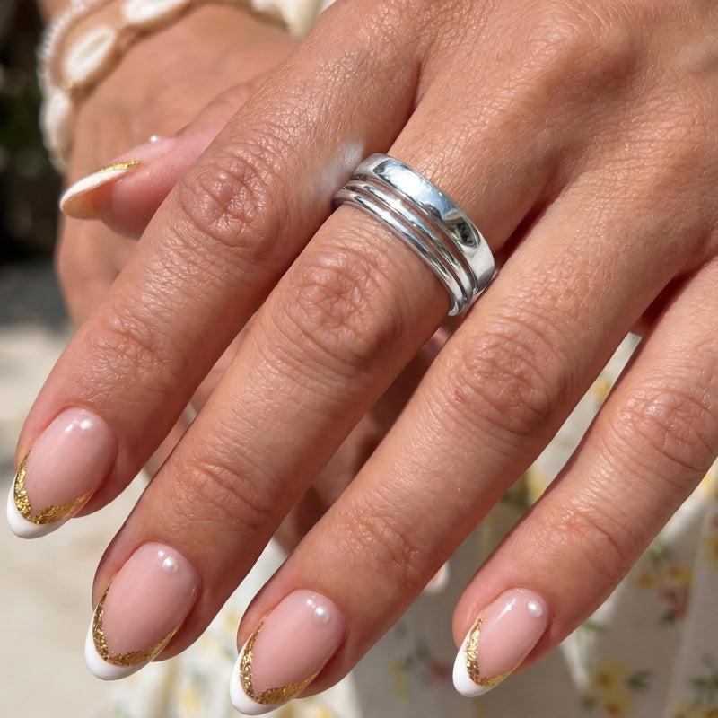 Raised Lines Ring
