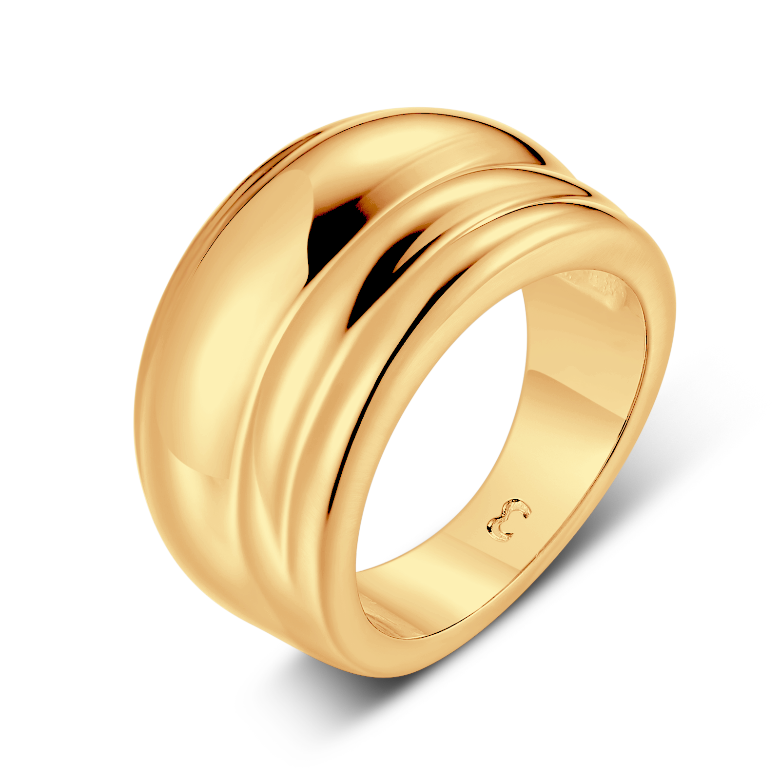Plain Pleats Ring
