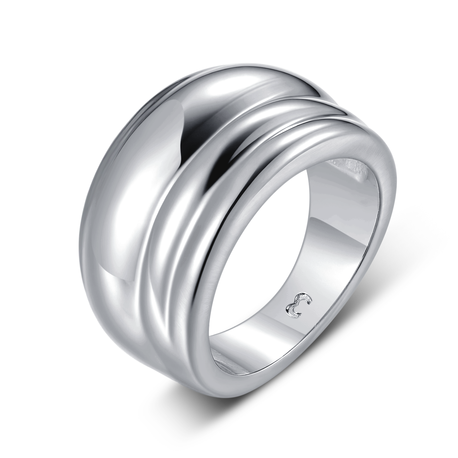 Plain Pleats Ring