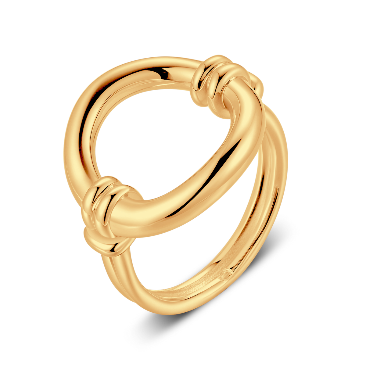 Intertwined Oval Ring