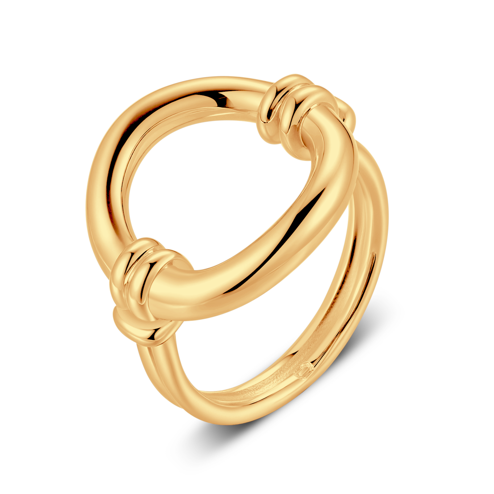Intertwined Oval Ring