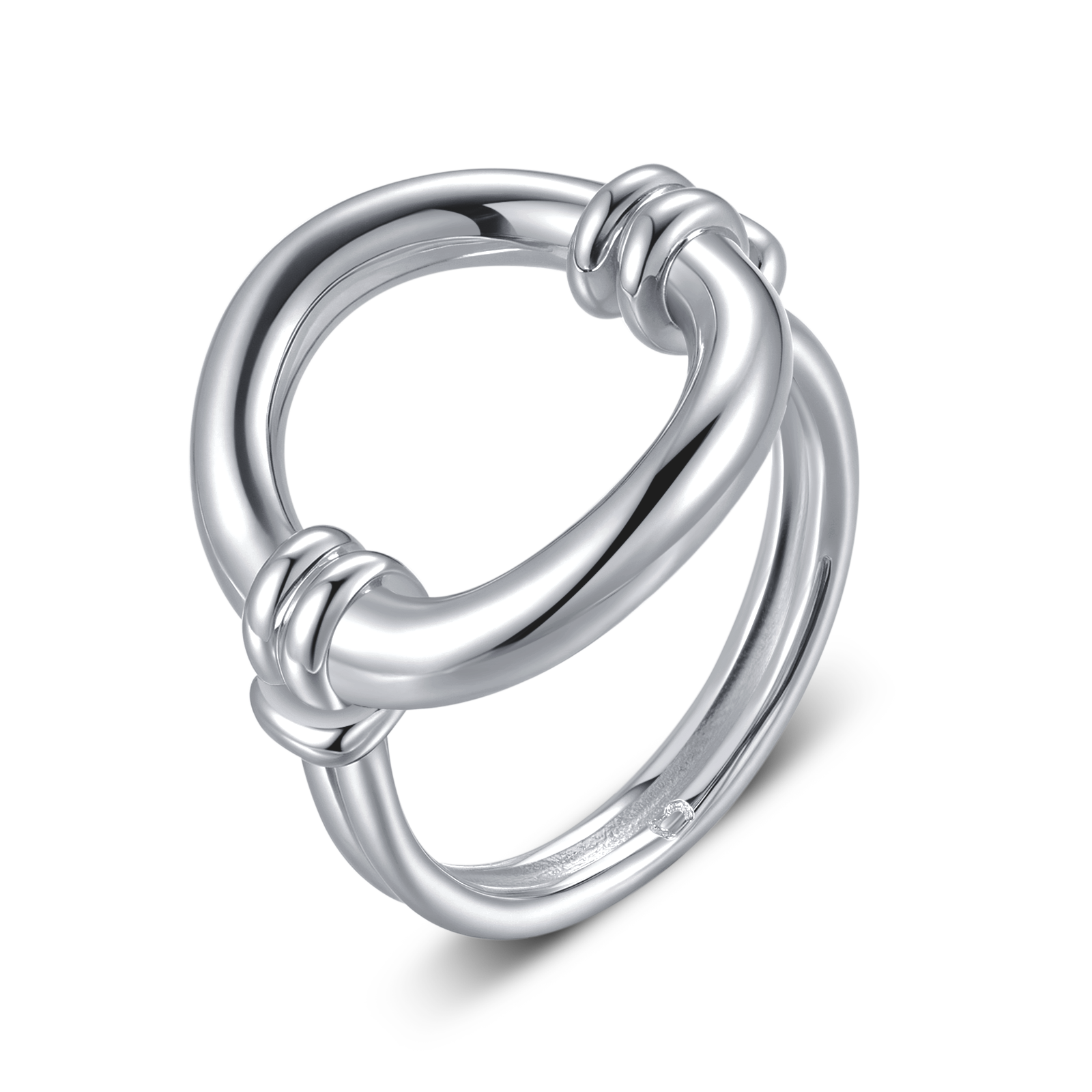 Intertwined Oval Ring