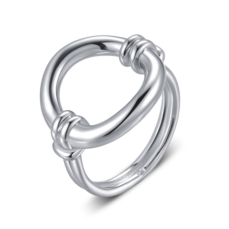 Intertwined Oval Ring