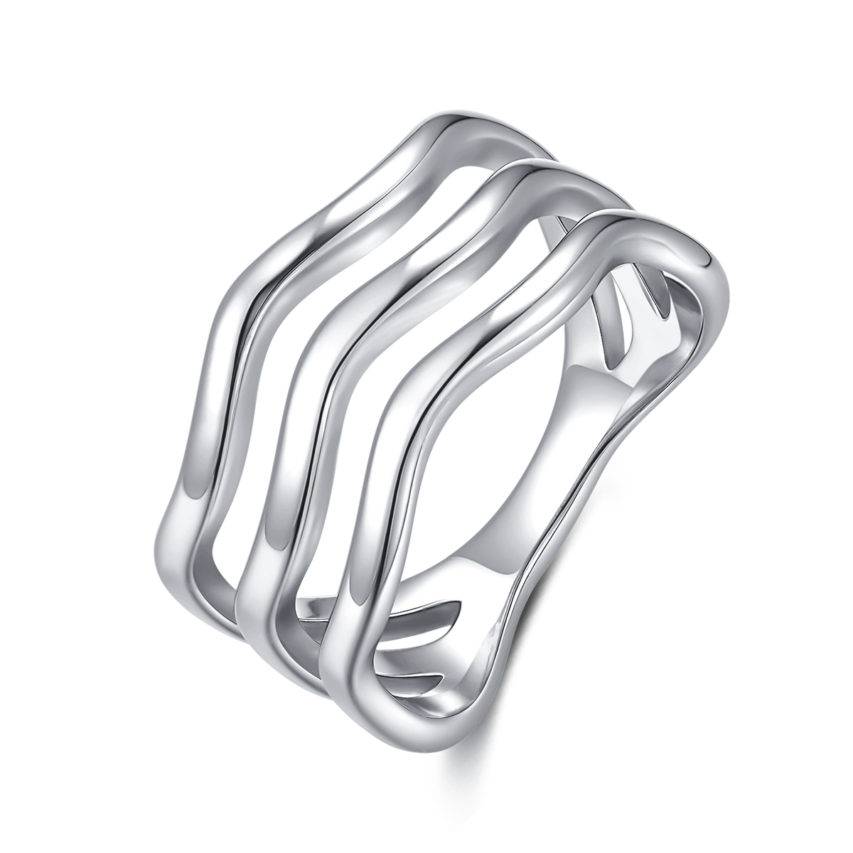 Wavy Bands Ring
