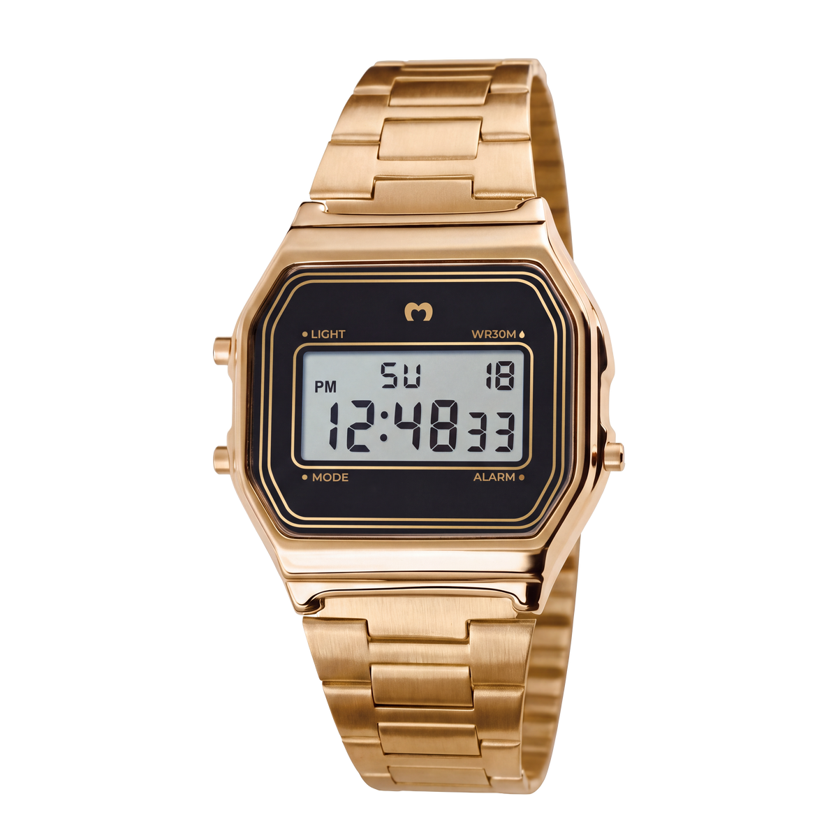 Vintage Digital Watch ~ Gold-Black