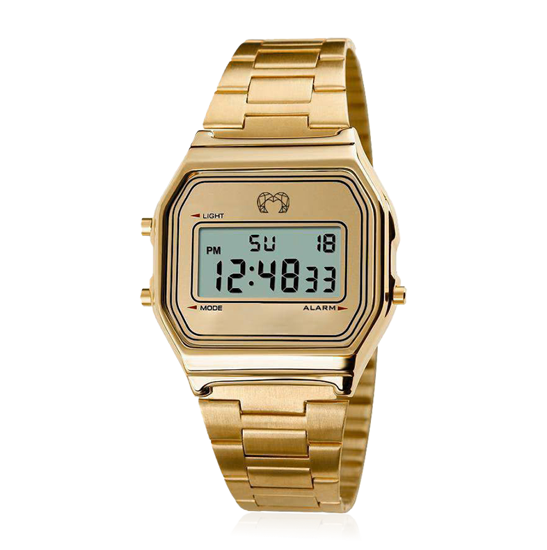 Vintage Digital Watch ~ Gold