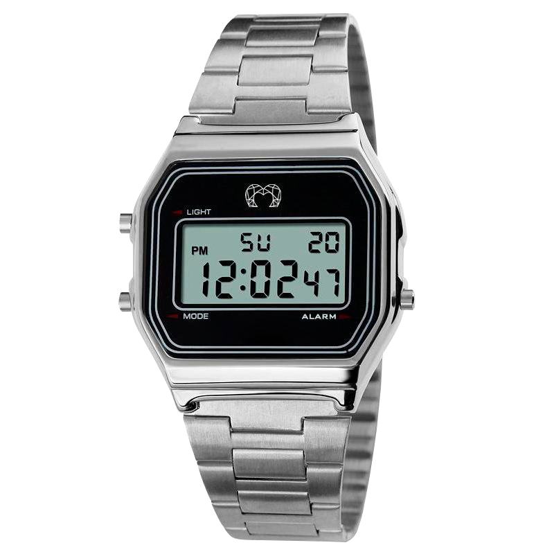 Vintage Digital Watch ~ Silver - SophiaJewels