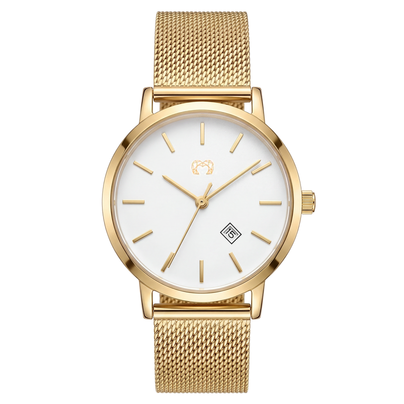 Sophia Jewels Watch ~ GoldWhite