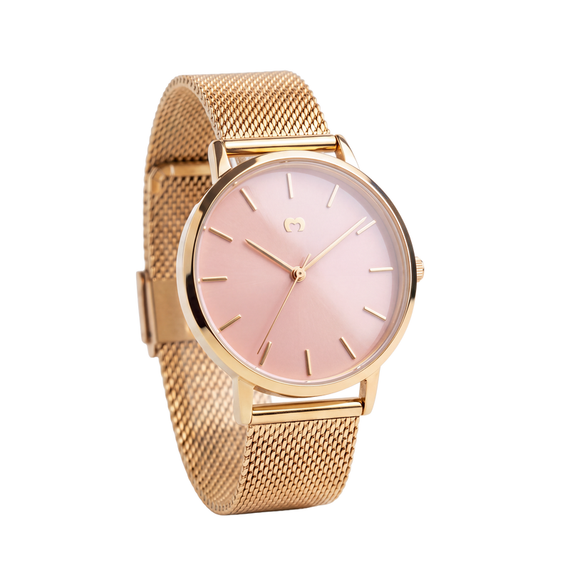 Sophia Jewels Watch ~ Gold-Pink