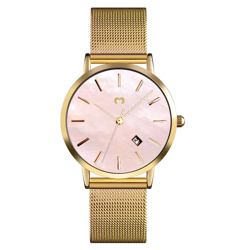 Sophia Jewels Watch ~ Gold-Pink