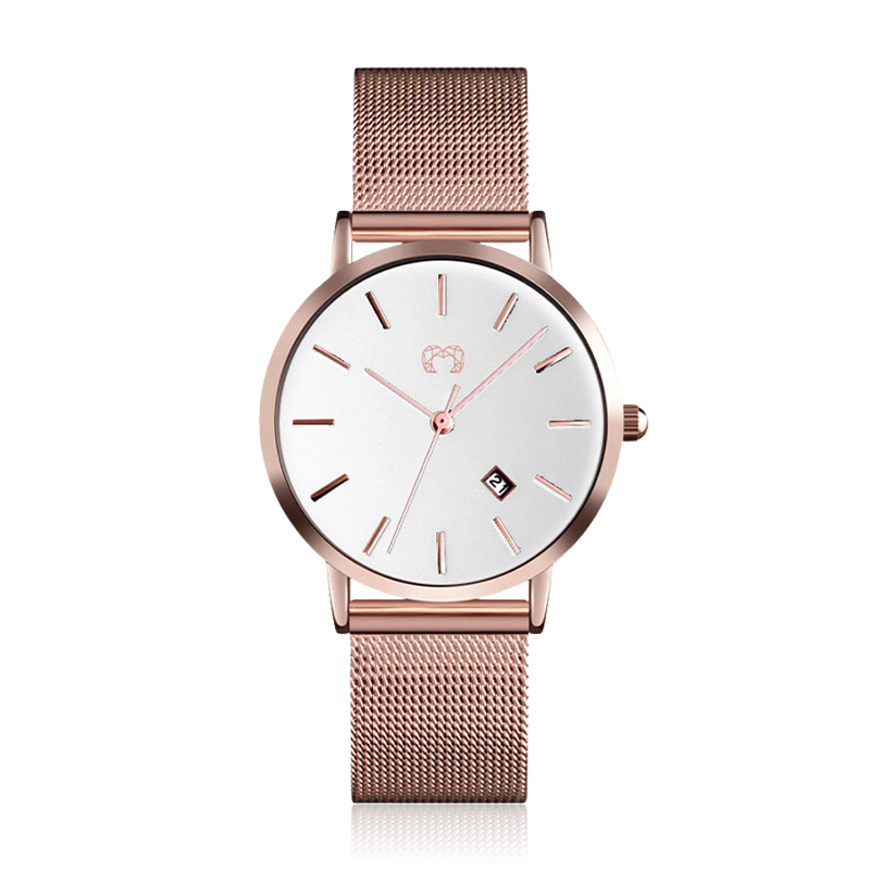 Sophia Jewels Watch ~ RoseWhite - SophiaJewels