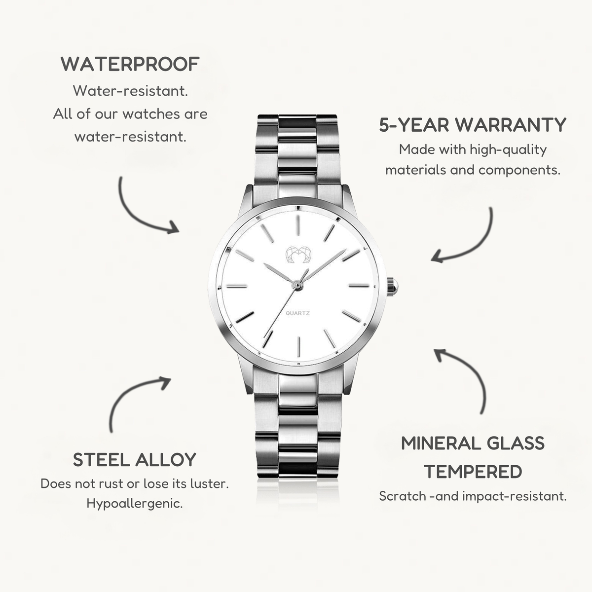 California Watch ~ SilverWhite