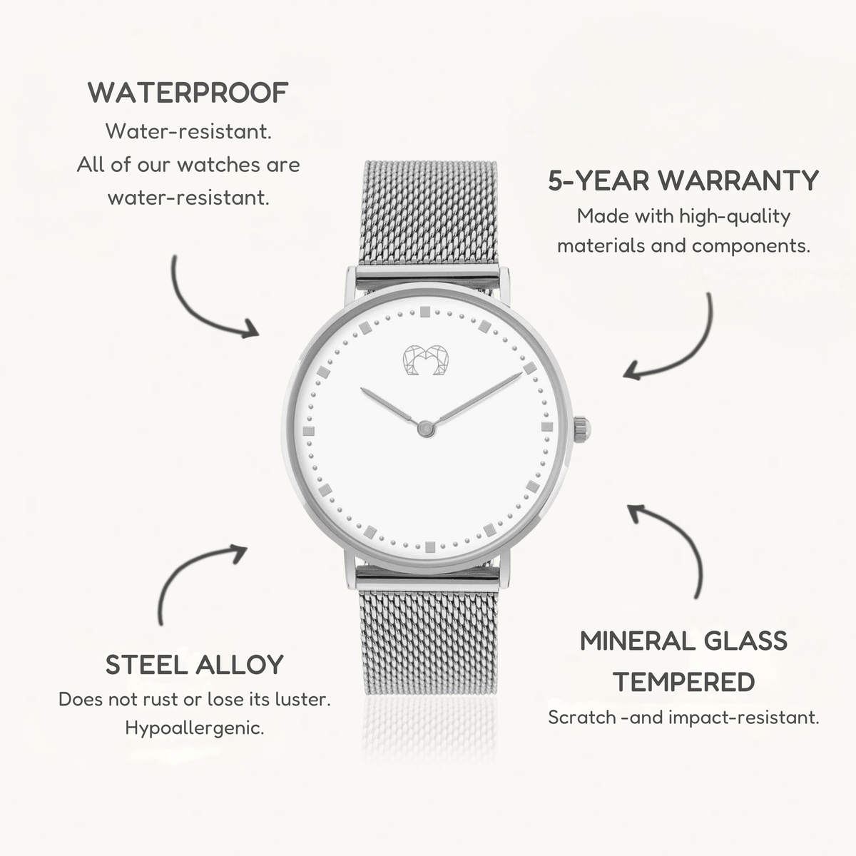 Juliet Watch ~ SilverWhite