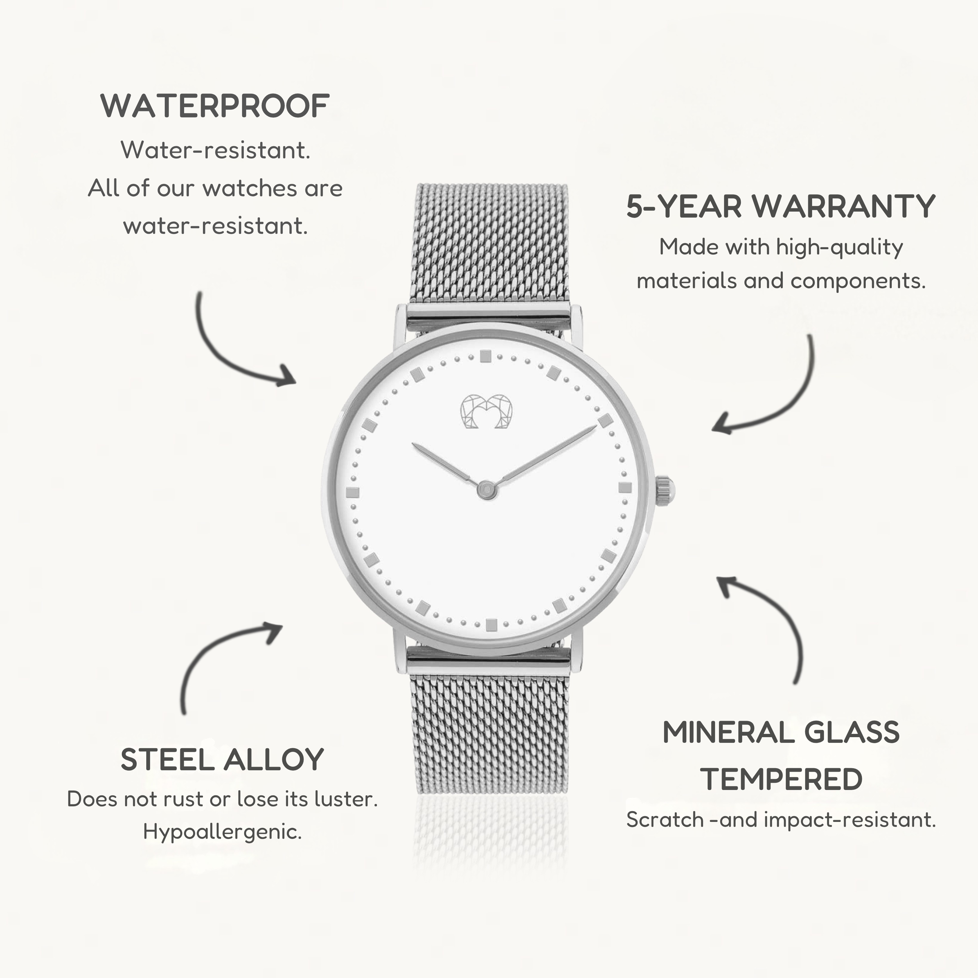 Juliet Watch ~ SilverWhite
