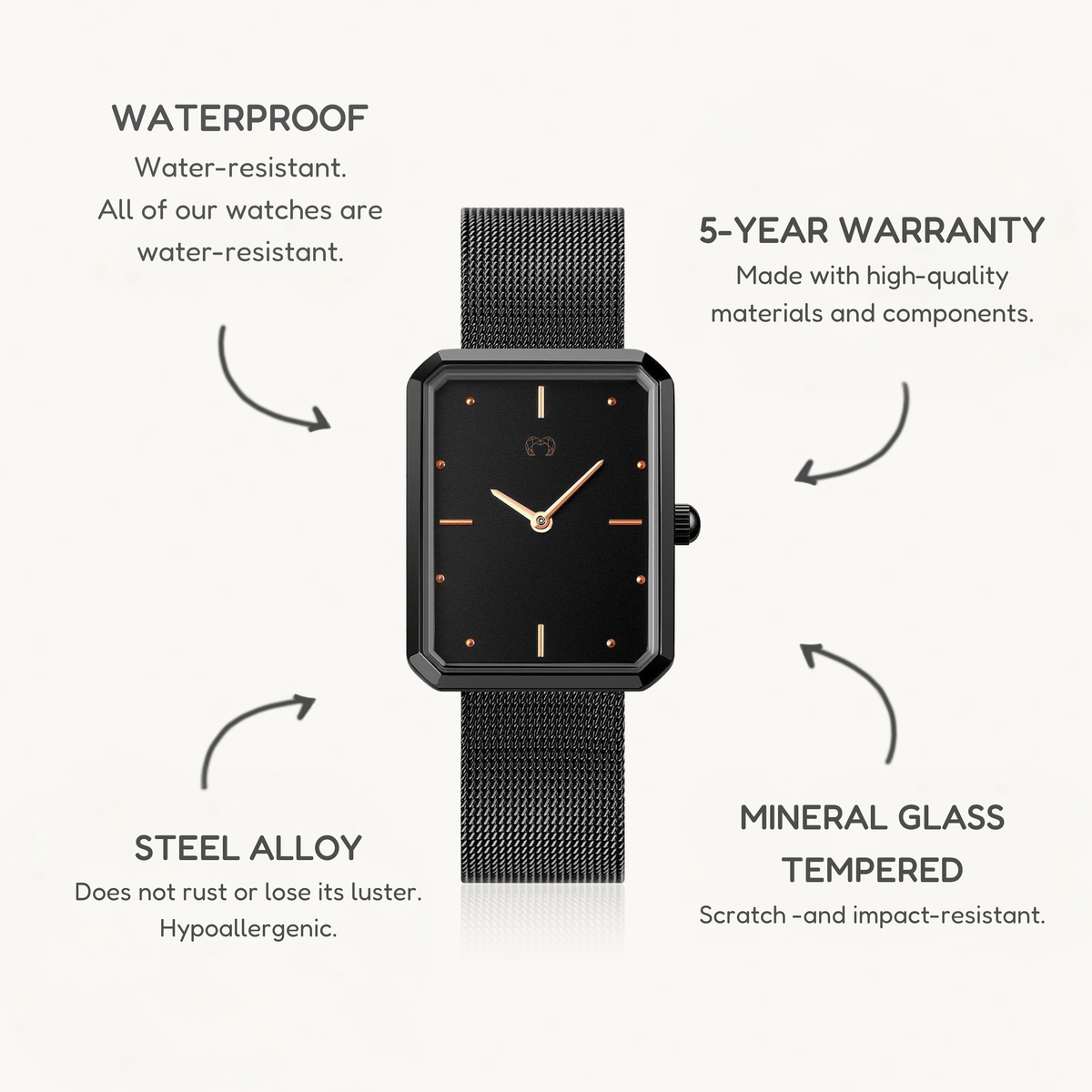 Kapten Watch ~ Anthracite