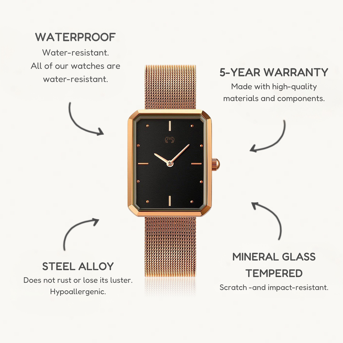 Kapten Watch ~ RoseBlack