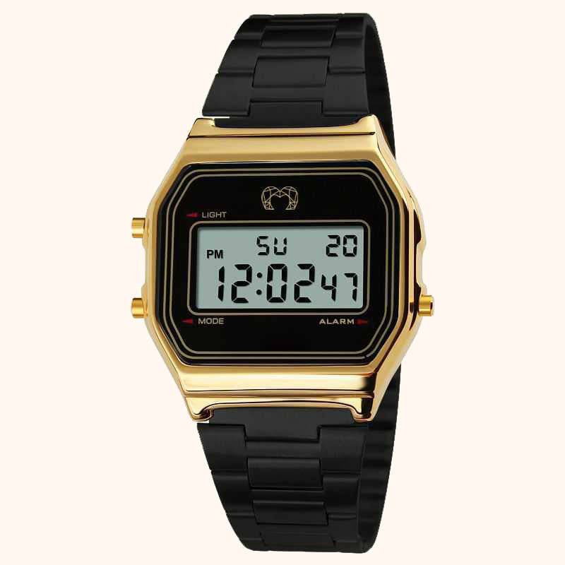 Vintage Digital Watch BlackGold