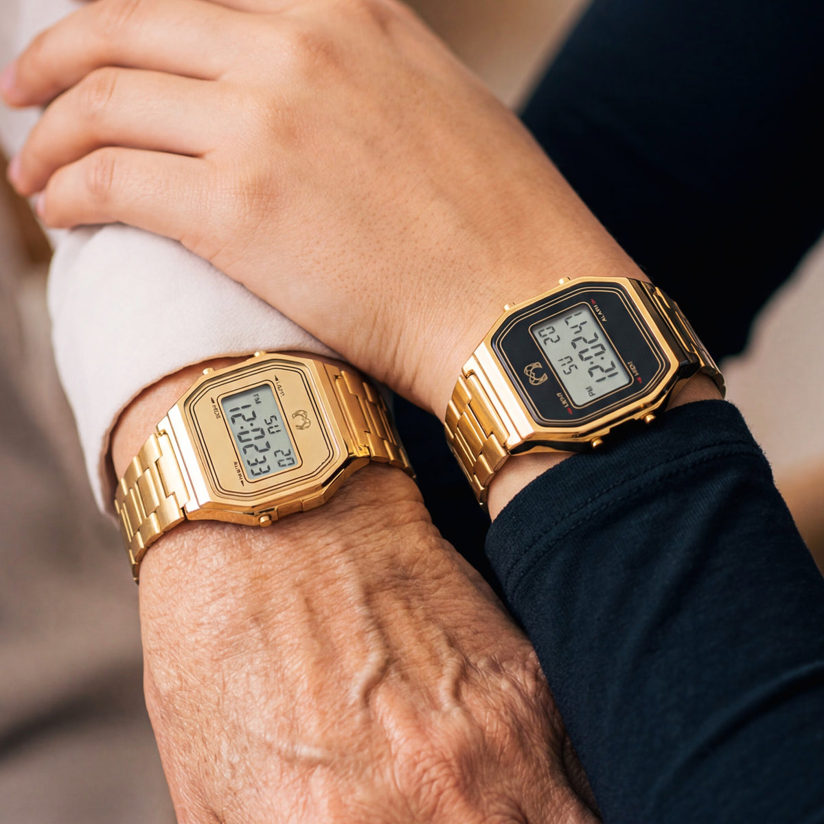 Vintage Digital Watch ~ BlackGold